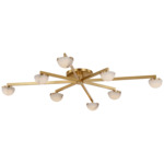 Pedra Ceiling Light - Antique-Burnished Brass / Alabaster