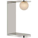 Pertica Desk Lamp - Polished Nickel / Alabaster