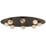 Pertica Ceiling Light - Mirrored Bronze / Alabaster