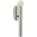 Rousseau Orb Wall Sconce - Polished Nickel / Etched Crystal