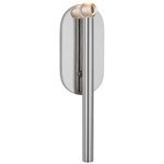 Rousseau Orb Wall Sconce - Polished Nickel / Clear