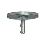 Monorail 4 Inch Round Canopy Single Feed - Satin Nickel