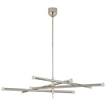 Rousseau Articulating Orb Chandelier - Polished Nickel / Clear