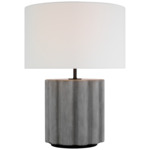 Scioto Table Lamp - Oyster Stained Concrete / Linen
