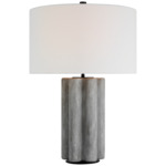 Vellig Table Lamp - Oyster Stained Concrete / Linen