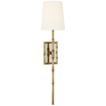 Grenol Tail Wall Sconce - Hand-Rubbed Antique Brass / Linen