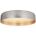 Shaw Ceiling Light - Burnished Silver Leaf / White