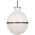 Maxey Pendant - Bronze / White