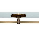 Monorail 4 Inch Round Canopy Single Feed - Antique Bronze