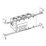 TruLine .5A Rectangle End Feed with 4-Gang Junction Box - Aluminum