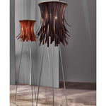 Bety Eco Floor Lamp - Stainless Steel / Brown