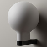 Bold Plug-In Wall Sconce - Black / White