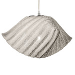 Lea Pendant - Nickel Plated / White