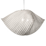 Lea Pendant - Nickel Plated / White