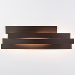 Li Wall Light - Stainless Steel / Medium Brown