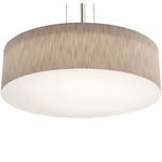 Anton Pendant - Satin Nickel / Jute