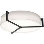 Apex Ceiling Light - Espresso / White Linen