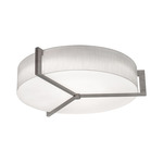Apex Ceiling Light - Weathered Grey / White Linen