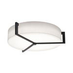 Apex Ceiling Light - Espresso / White Linen
