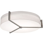 Apex Ceiling Light - Weathered Grey / White Linen