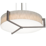 Apex Pendant - Weathered Grey / Jute