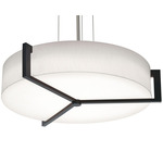 Apex Pendant - Espresso / White Linen