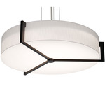 Apex Pendant - Espresso / White Linen