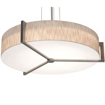 Apex Pendant - Weathered Grey / Jute