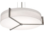 Apex Pendant - Weathered Grey / White Linen