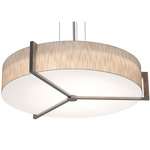 Apex Pendant - Weathered Grey / Jute