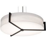Apex Pendant - Espresso / White Linen