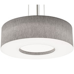 Montclair Pendant - Satin Nickel / Grey / Grey