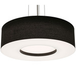 Montclair Pendant - Satin Nickel / Black / Black