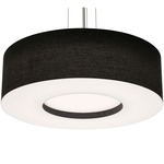 Montclair Pendant - Satin Nickel / Black / Black