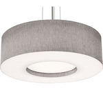 Montclair Pendant - Satin Nickel / Grey / Grey