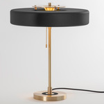 Revolve Table Lamp - Brushed Brass / Black