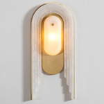 Vima Wall Light - Brushed Brass / Alabaster