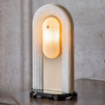 Vima Table Lamp - Brushed Brass / Alabaster