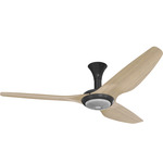 Haiku Low Profile Ceiling Fan with Downlight - Black / Natural Bamboo