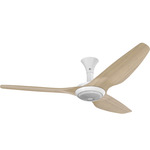 Haiku Low Profile Ceiling Fan with Downlight - White / Natural Bamboo