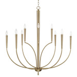 Holden Chandelier - Aged Brass