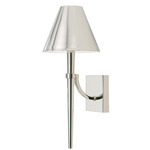 Holden Wall Sconce - Polished Nickel / White