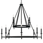 Ogden Chandelier - Black Iron