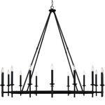 Ogden Chandelier - Black Iron