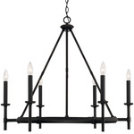 Ogden Chandelier - Black Iron