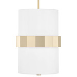 Sutton Pendant - Soft Gold / Soft White