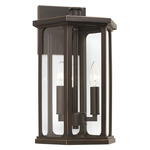 Walton Outdoor Wall Lantern - Oiled Bronze / Clear