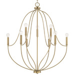 Madison Chandelier - Aged Brass