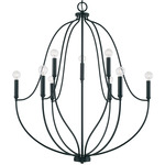 Madison Chandelier - Matte Black