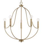 Madison Chandelier - Aged Brass